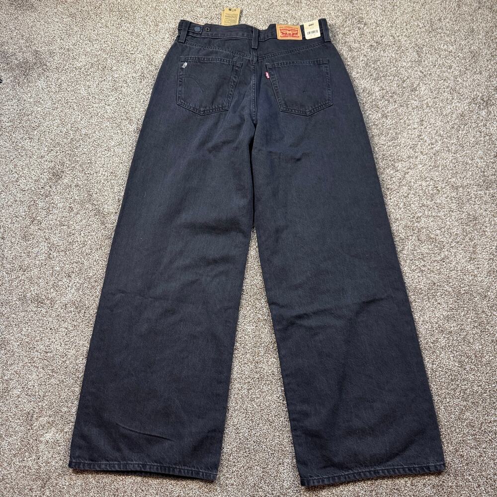 Levi's Cinch Baggy Jeans Grunge Black NWT Size 30x31 Wide Leg Loose Slub - Picture 2 of 12